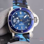 Copy Panerai Luminor Submersible Camo Rubber Strap Watch Pam1068